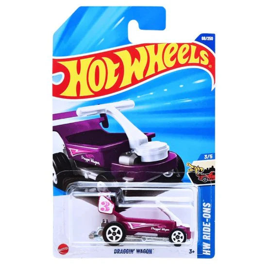 kidonex Hot Wheels Draggin’ Wagon – HW Ride-Ons Series (3/5) 2025 Die-Cast Toy Car