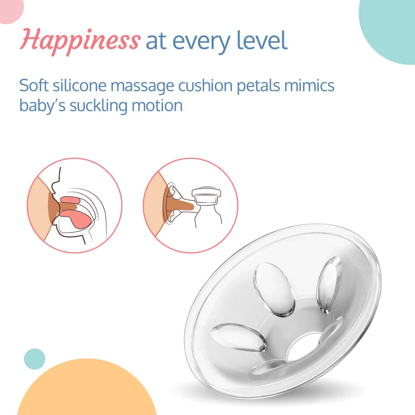 kidonex Manual Breast Pump with Feeding Bottle & Accessories
