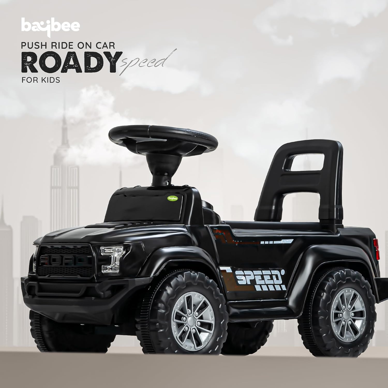 Roady Ride-On Car for Toddlers with LED Lights & Music