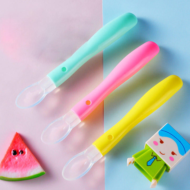 kidonex Soft Silicone Baby Feeding Spoon