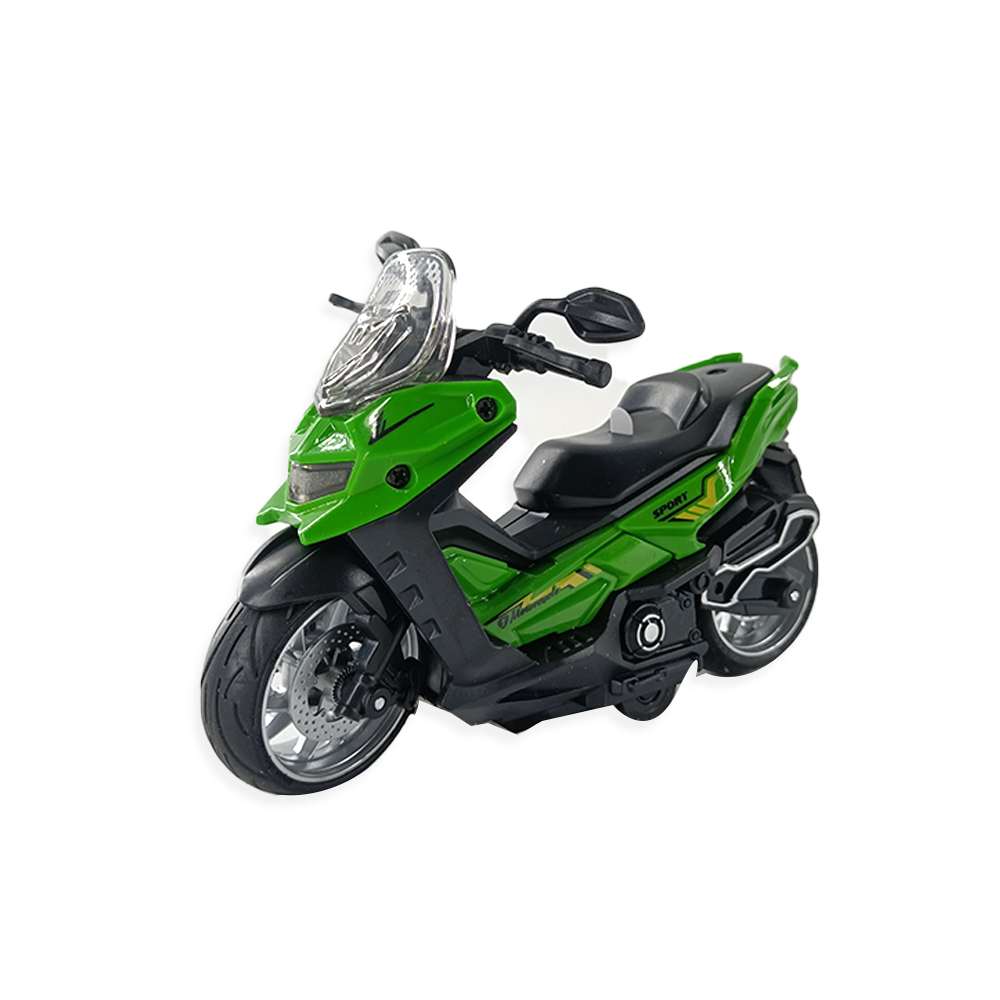 Diecast Motorcycle Toy Bike for Kids Baby Boy Girl Scale Model, Pull Back Vehicles Alloy Simulation Superbike