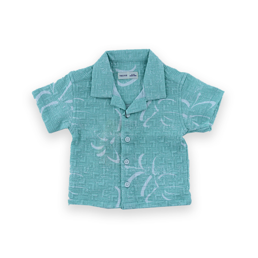 Stylish textured open Collar Shirt For Boys