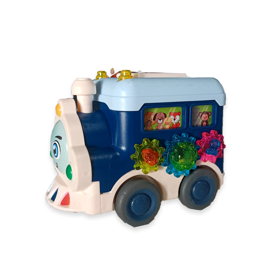 Cartoon Train For Kids & Train Lover (Random Color, Pack Of: 1)Friction Powered  (Multicolor)