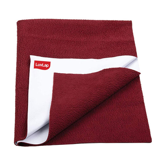 Luvlap Instadry Extra Absorbent Dry Sheet / Bed Protector - Maroon