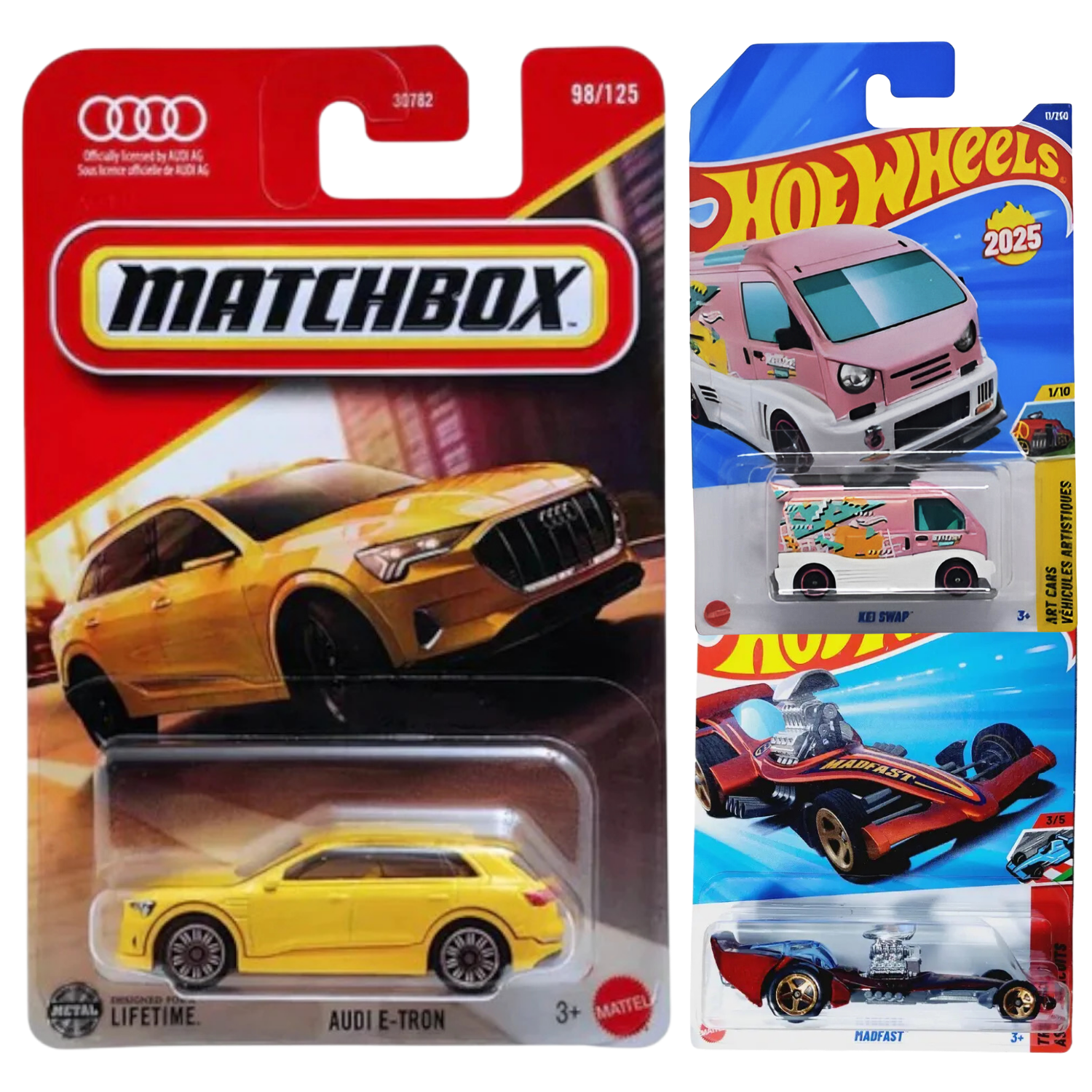 Matchbox & Hot Wheels Combo Pack of 3 ID10