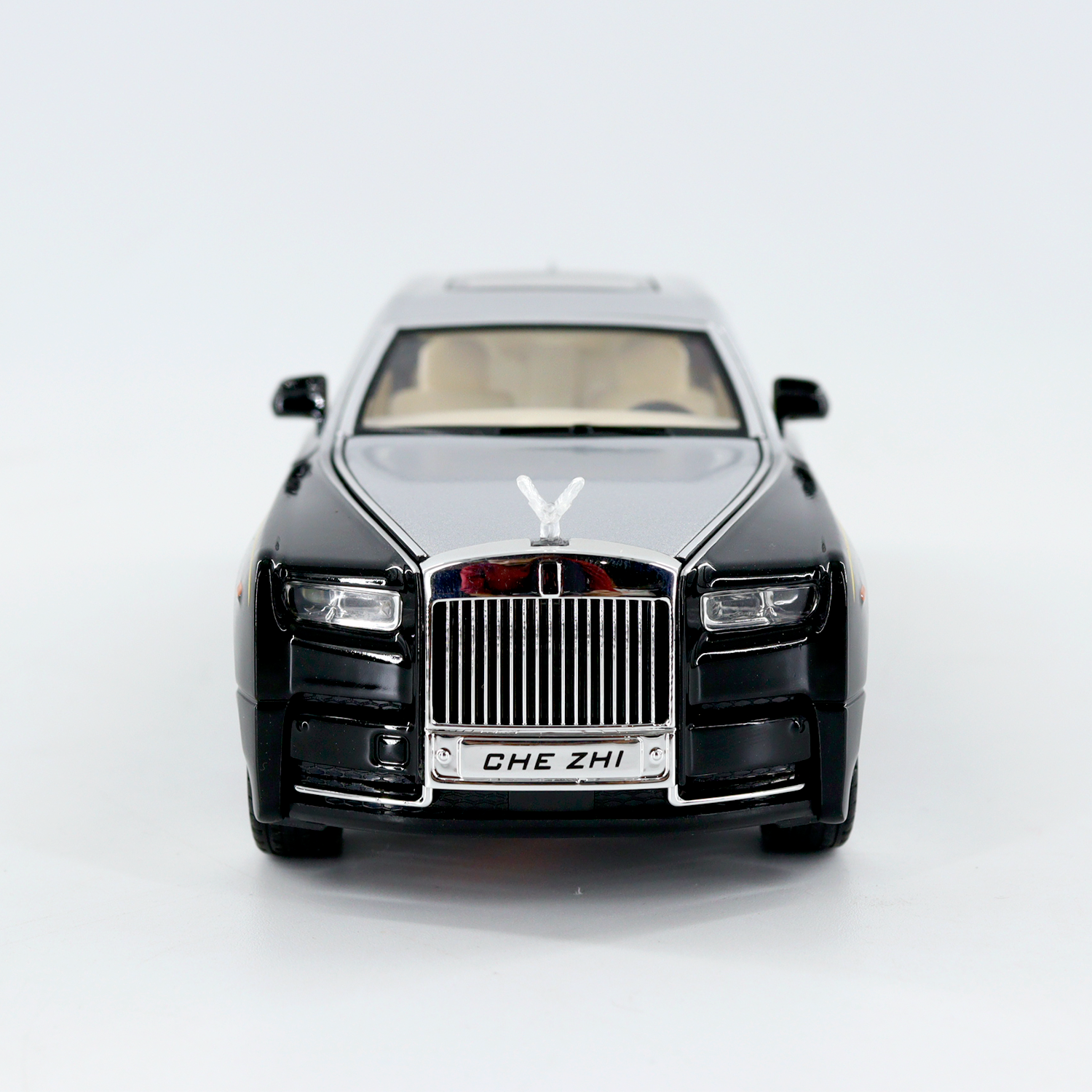 Rolls Royce Phantom Metal die cast Car Toy with Sound (Black & Silver)