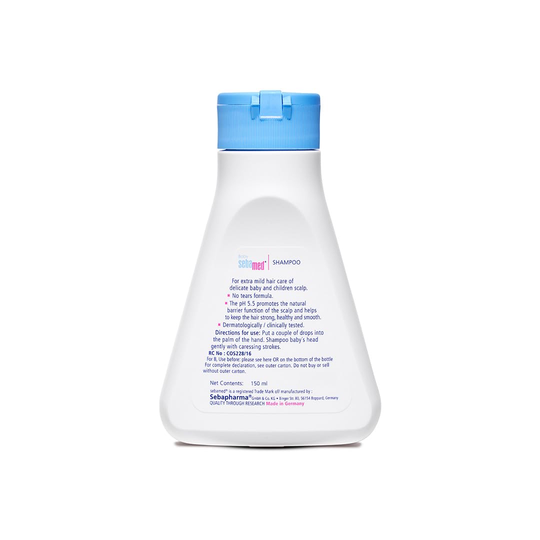 Baby Sebamed Shampoo | pH 5.5| Ideal for Newborn’s delicate scalp| No Tears | 150 ml