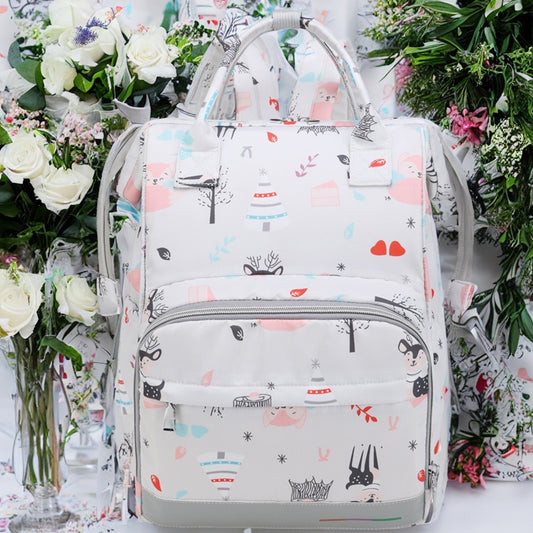 LEQUEEN Unicorn Baby Diaper Bag Backpack, Baby Nappy Changing Bag,  Insulated Pockets Large Capacity Waterproof, Gray - Walmart.com