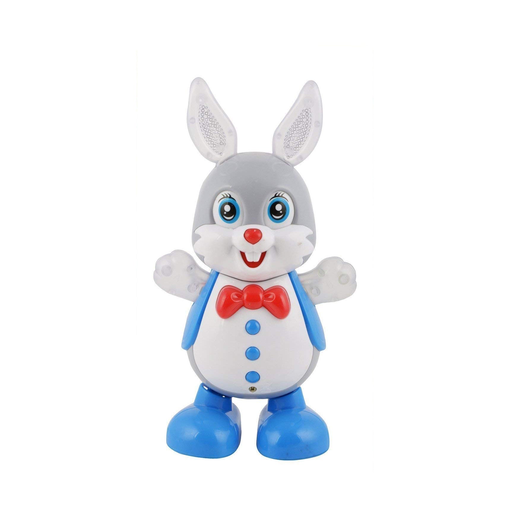 Electronic Cute Dancing RABIT with Musical Flashing LED Lights Sound Blinking Eyes Real Dance Action Play Toy (Multicolor) Birthday Diwali Gift for Kids