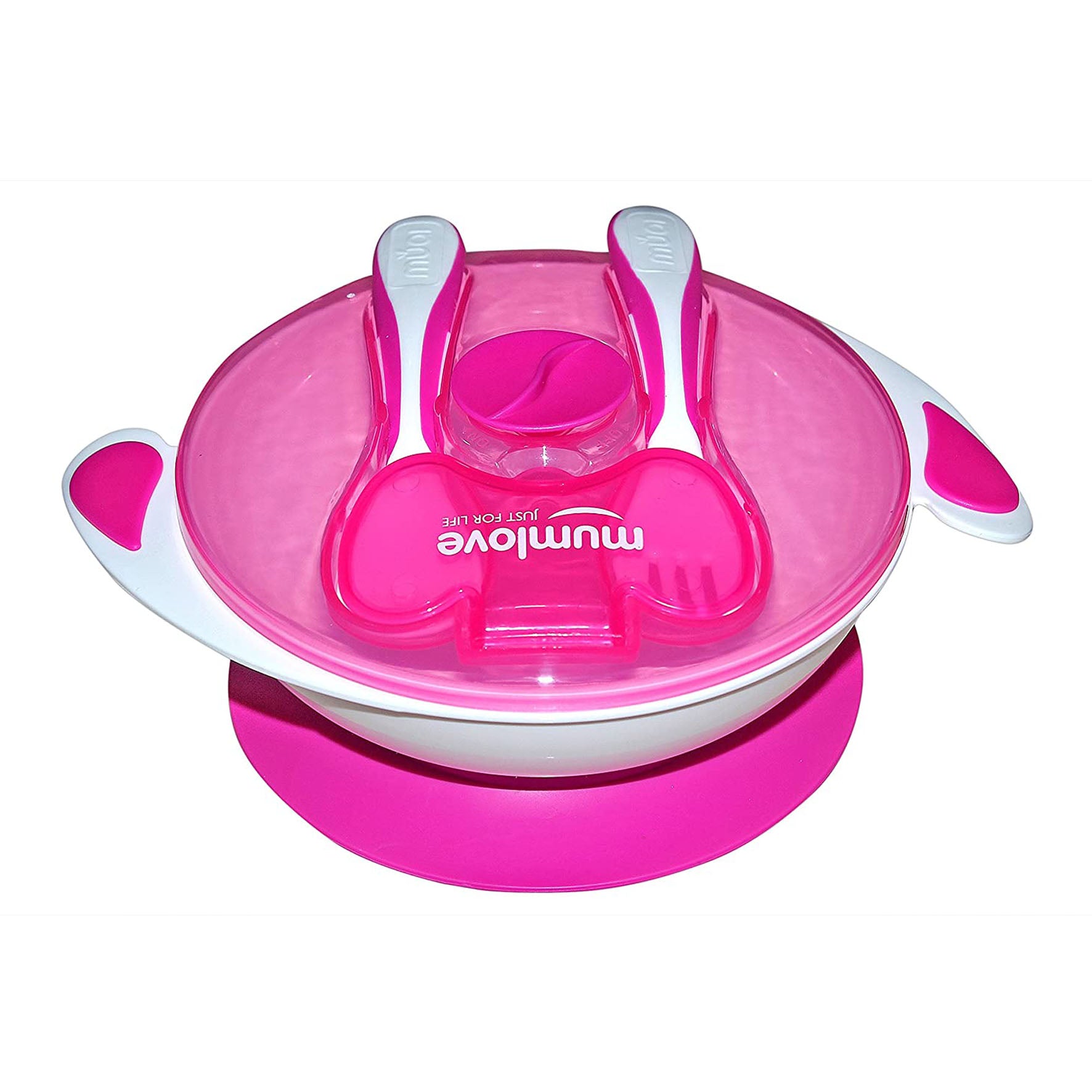 Feeding Bowl with Fork & Spoon | Suction Cup for Hassle Free Feeding | Bowl for Kids