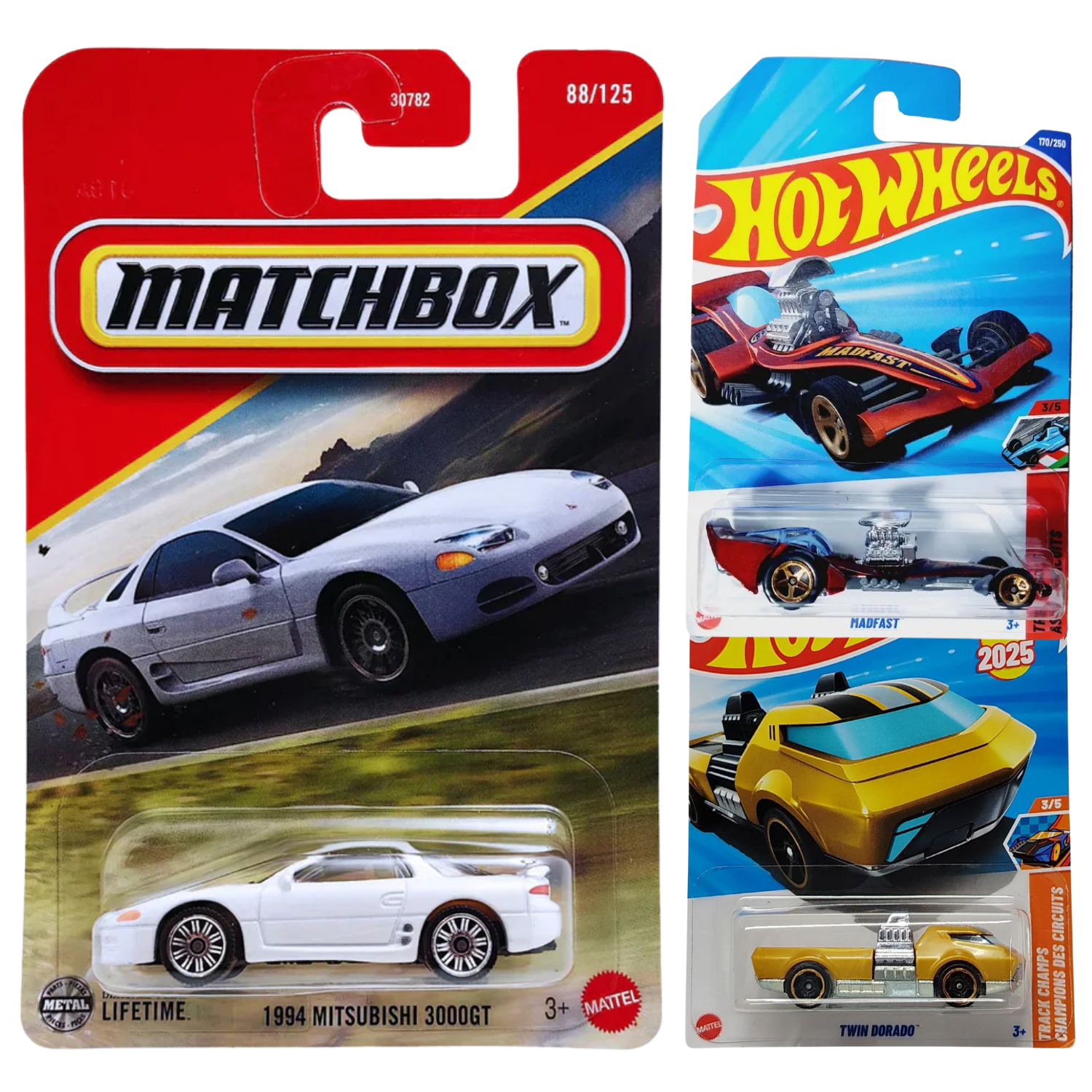 Matchbox & Hot Wheels Combo Pack of 3 ID3
