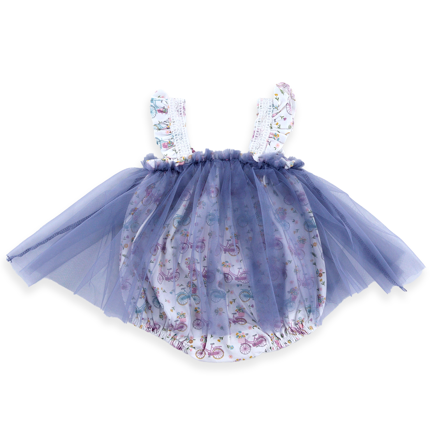 Baby Girls Romper Dress Floral Print Summer Sleeveless Mesh Jumpsuits