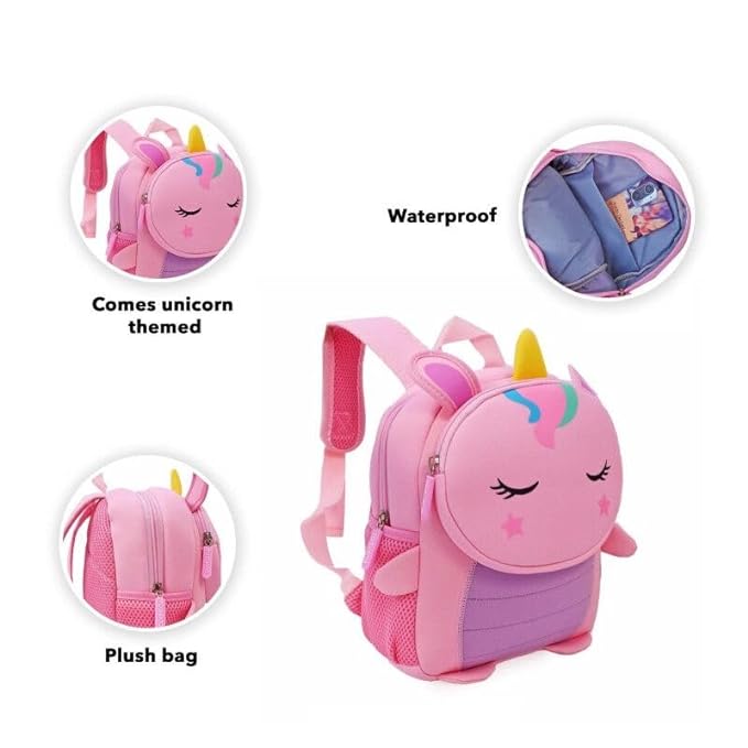 Preschool Backpack Toddler Neoprene Animal Waterproof Schoolbag Lunch backpack for Kids Boys & Girls