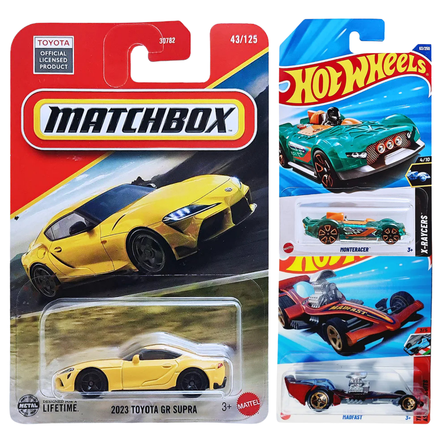 Matchbox & Hot Wheels Combo Pack of 3 ID5
