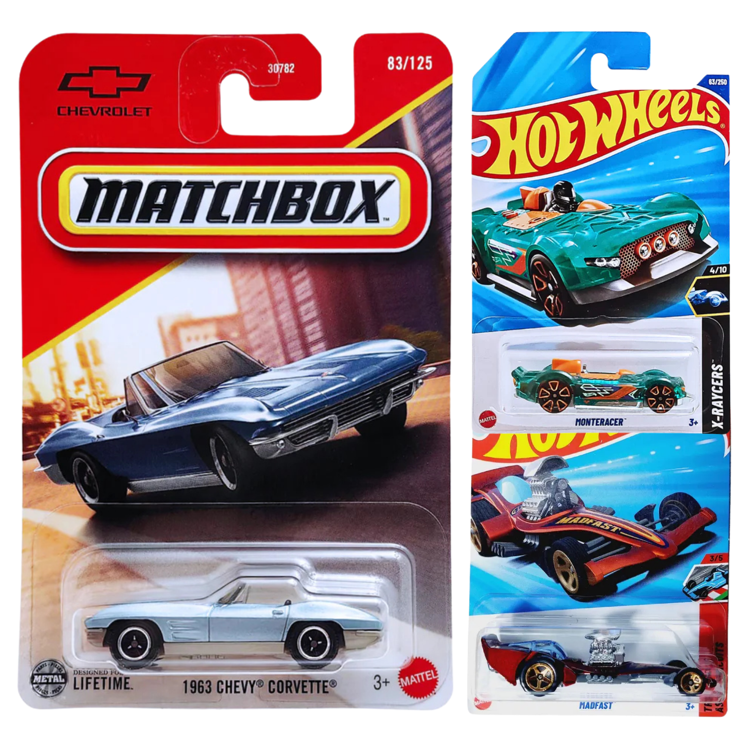 Matchbox & Hot Wheels Combo Pack of 3 ID6