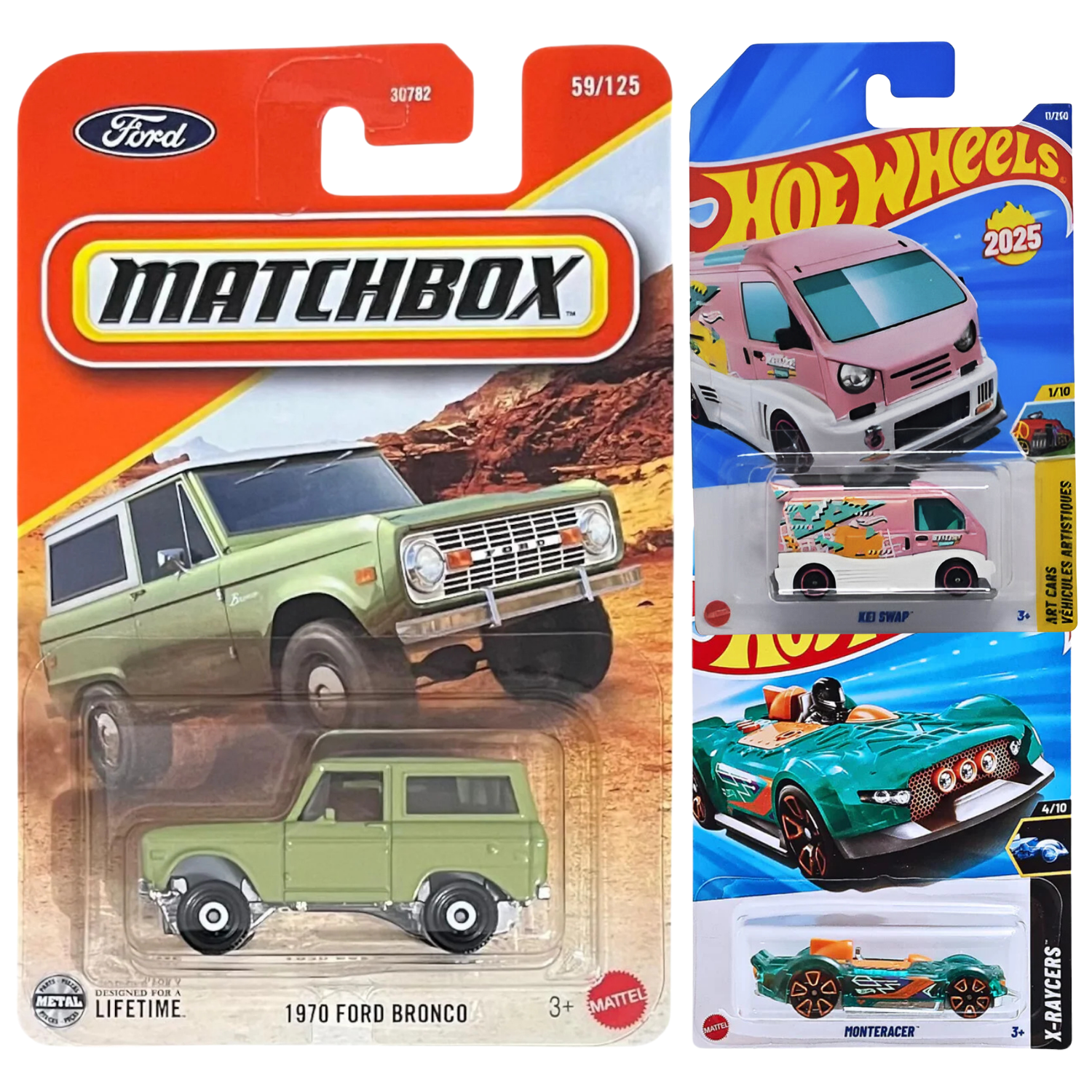 Matchbox & Hot Wheels Combo Pack of 3 ID8