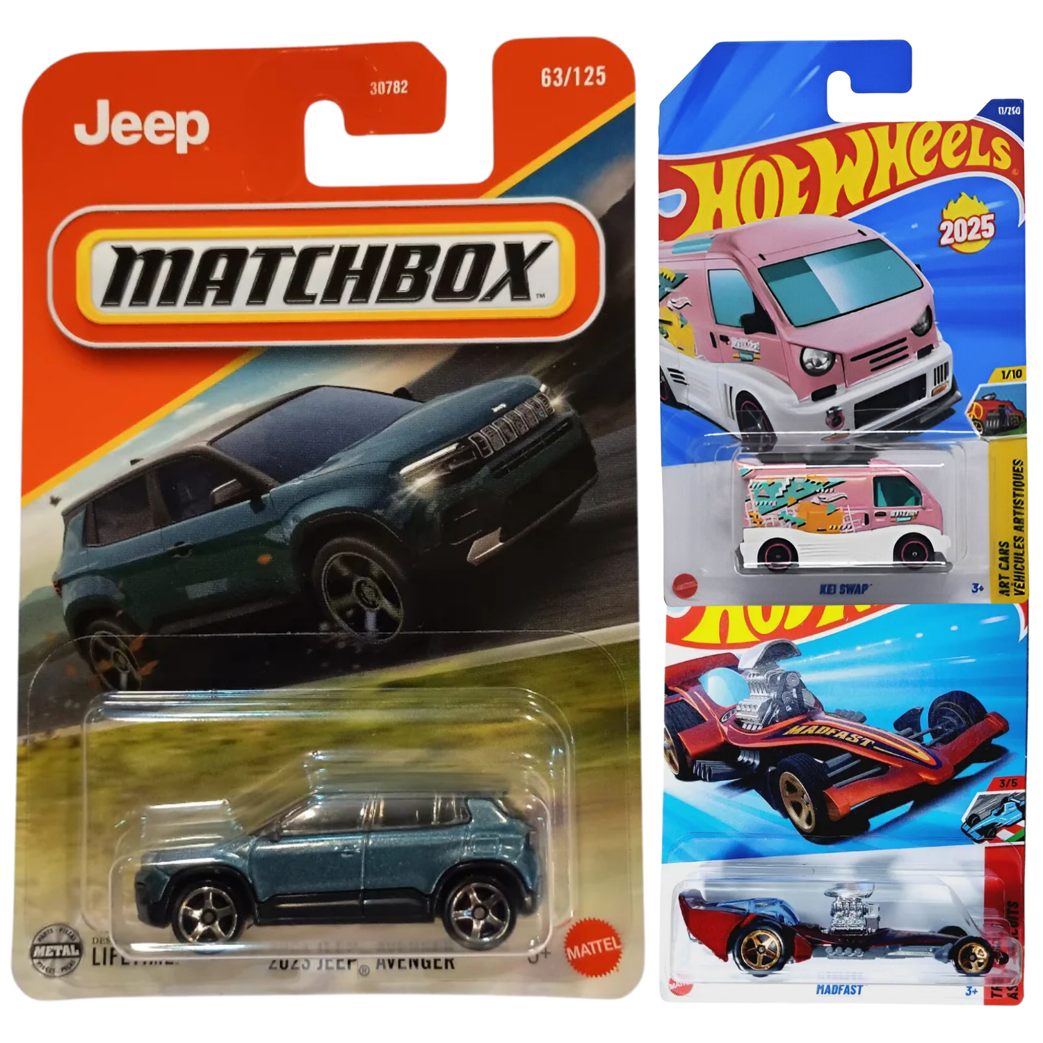 Matchbox & Hot Wheels Combo Pack of 3 ID9