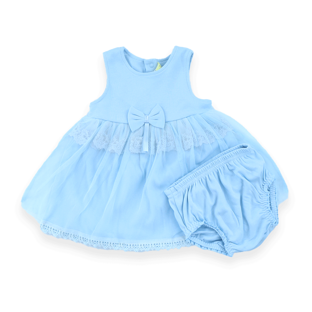 Baby Girl   Casual Organaic Sleeveless Comfortable Frock 2Psc