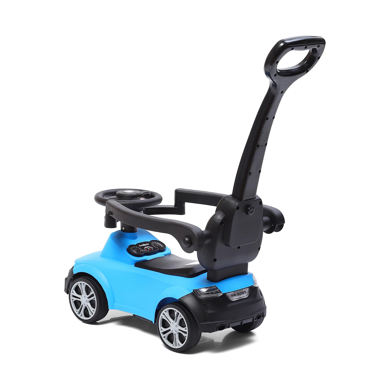 Car Ride On - R8 3-in-1 for Kids with Parent Handle, Music, Light, Backrest & Storage - 1 to 3 Years, Kids Indoor/Outdoor Toy Car for Boys and Girls