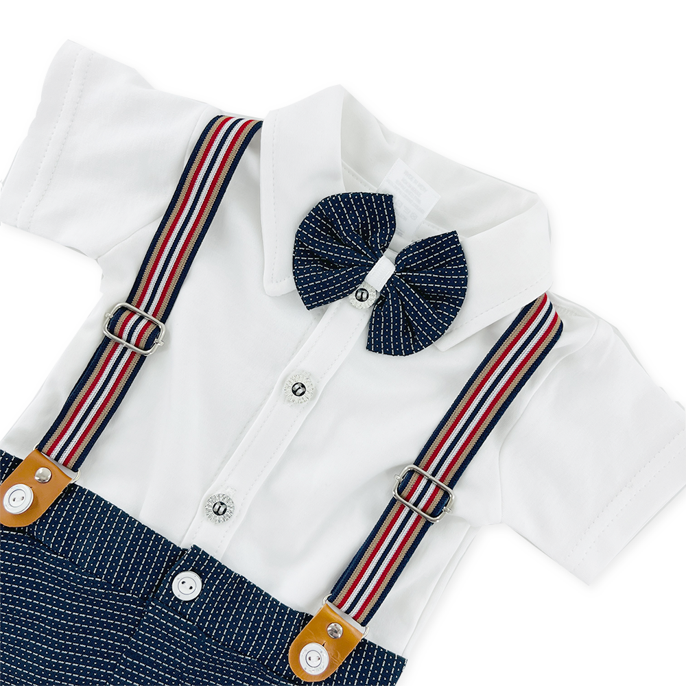 Toddler Kids Baby Boys Gentleman Bow Tie Shirt+Shorts Party Suit Outfit