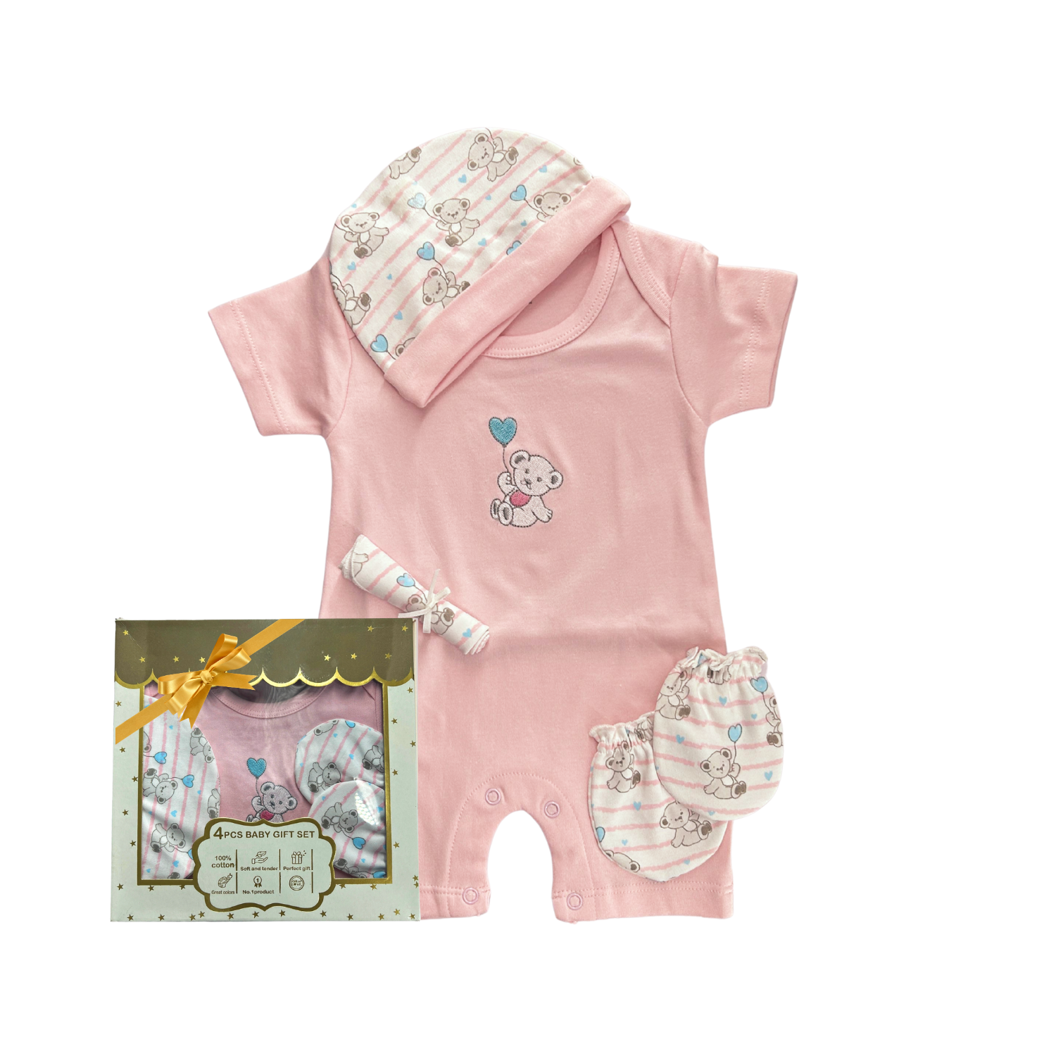 kidonex 4-Piece Newborn Showel Gift Set