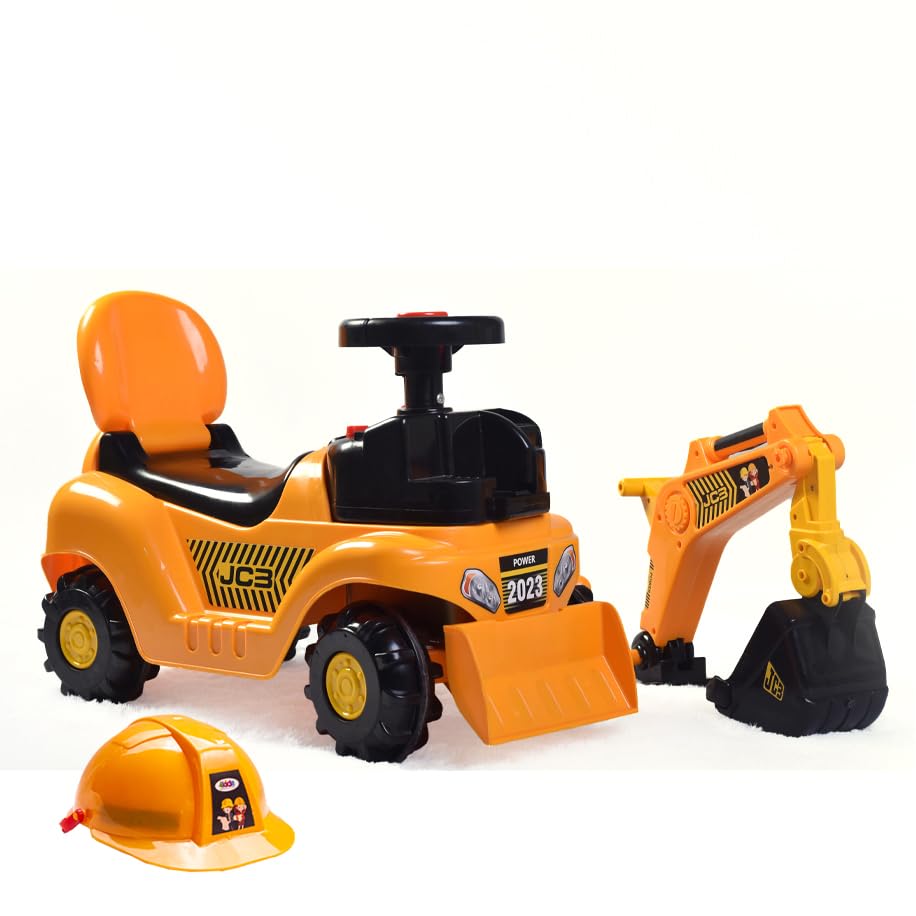 KIDONEX Ride-On Excavator Construction Toy for Kids