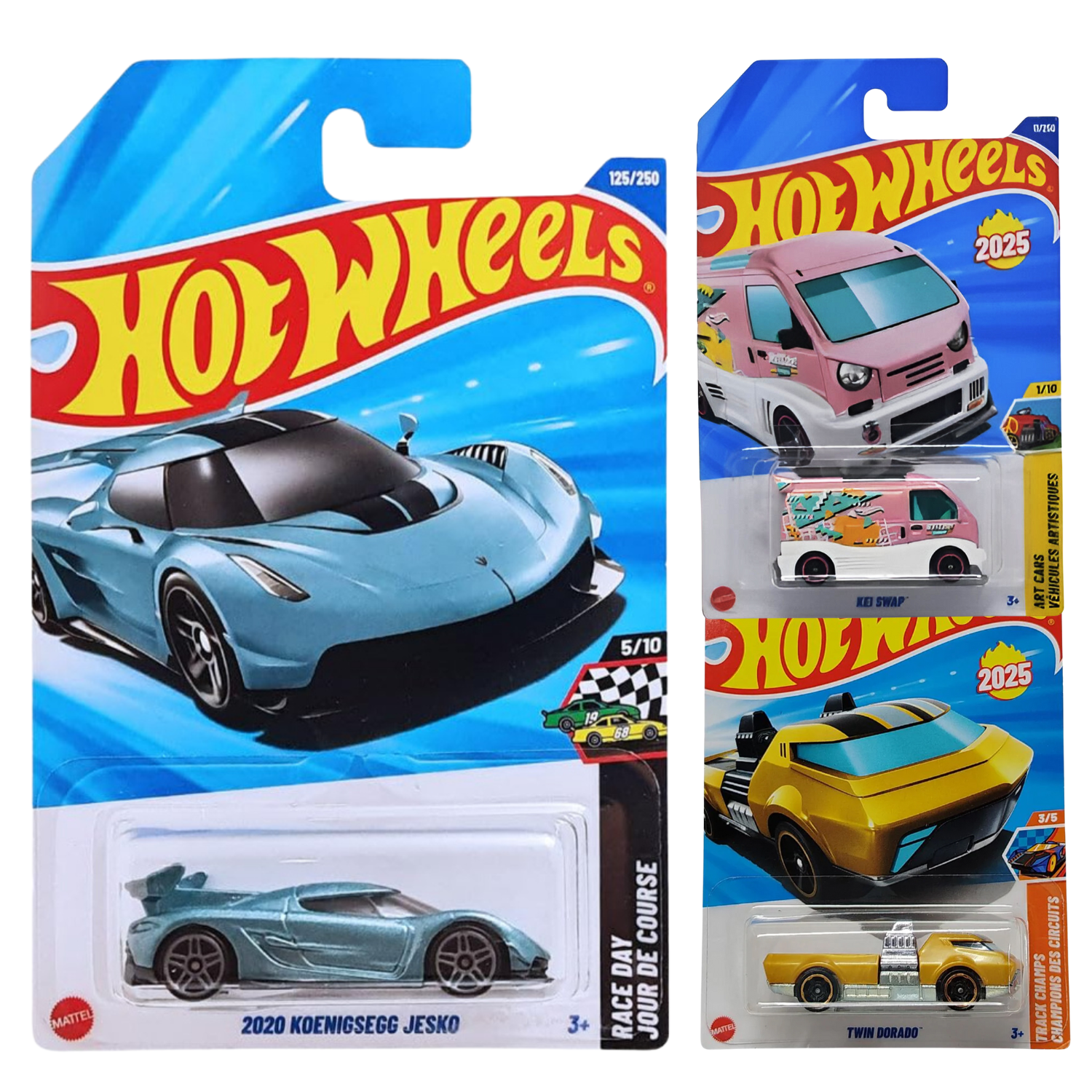 Hot Wheels Combo Pack of 3 - KOENIGSEGG JESKO