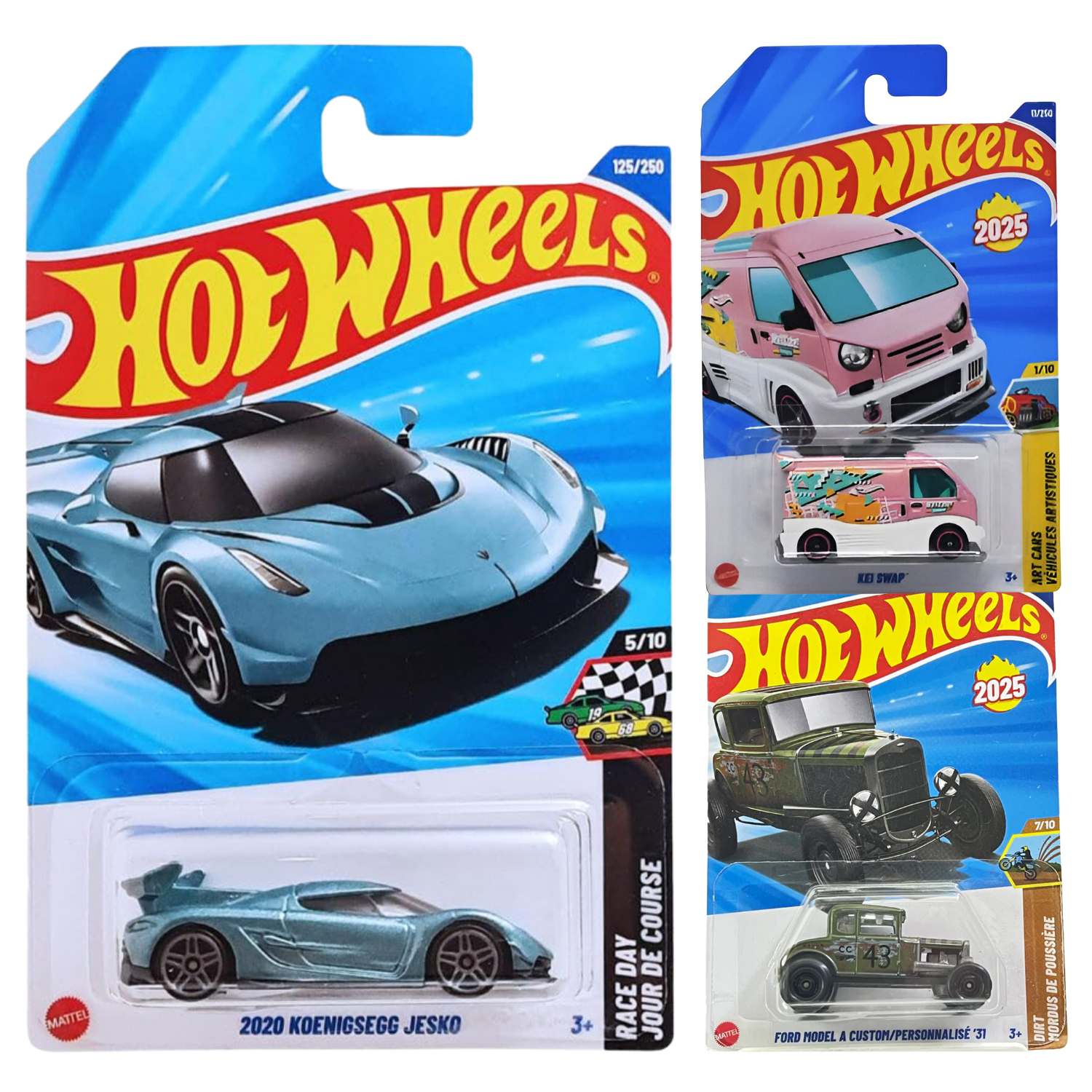 Hot Wheels Combo Pack of 3 -  KOENIGSEGG JESKO