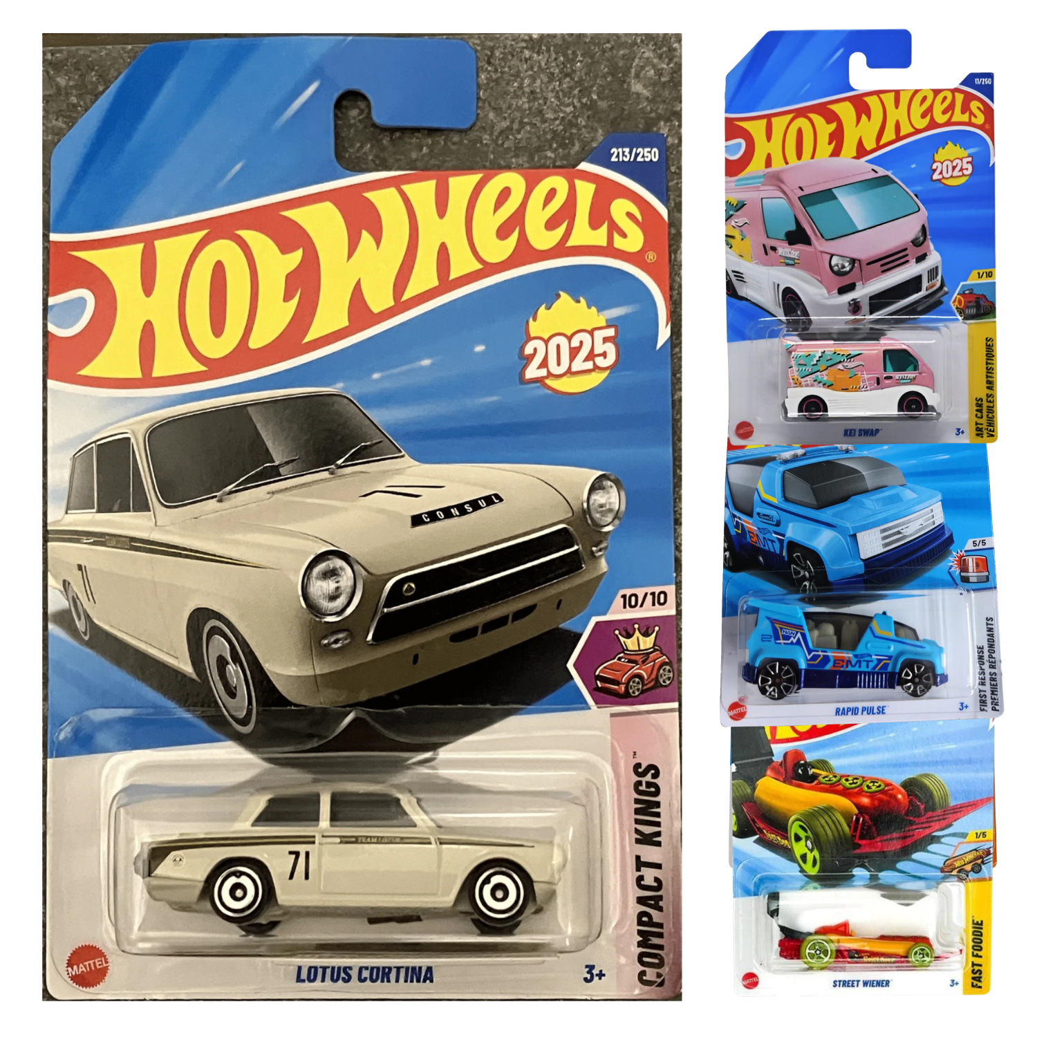 Hot Wheels Combo Pack of 4 -  LOTUS CORTINA