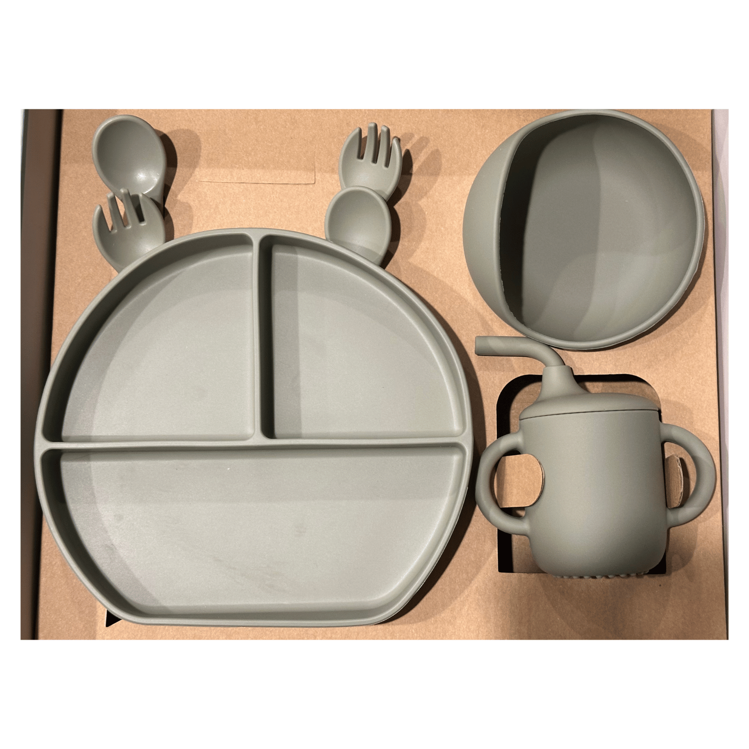 Baby Silicone Tableware 6M+ | BPA-Free, Safe, Non-Toxic Feeding Set