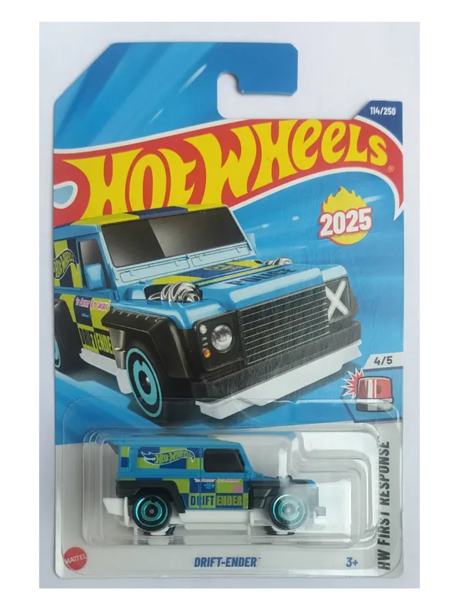 Hot Wheels HW FIRST RESPONSE 4/5 DRIFT- ENDER TOY CAR