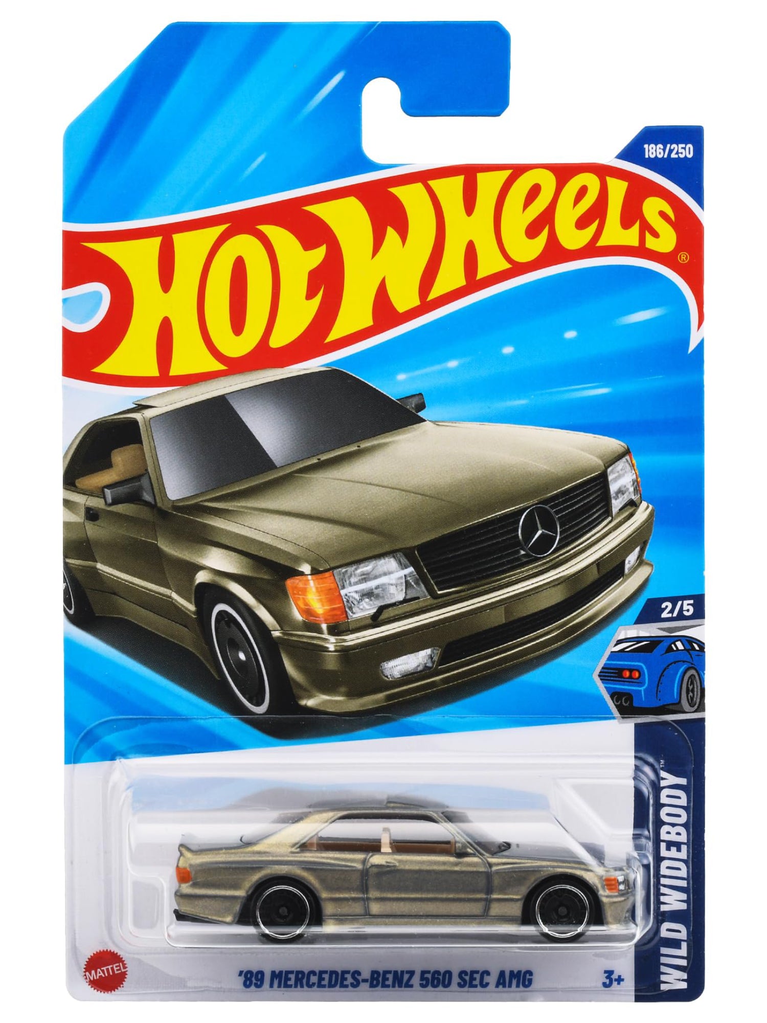 Hot Wheels Diecast Car - '89 Mercedes-Benz 560 SEC AMG (Wild Widebody Series 2/5)