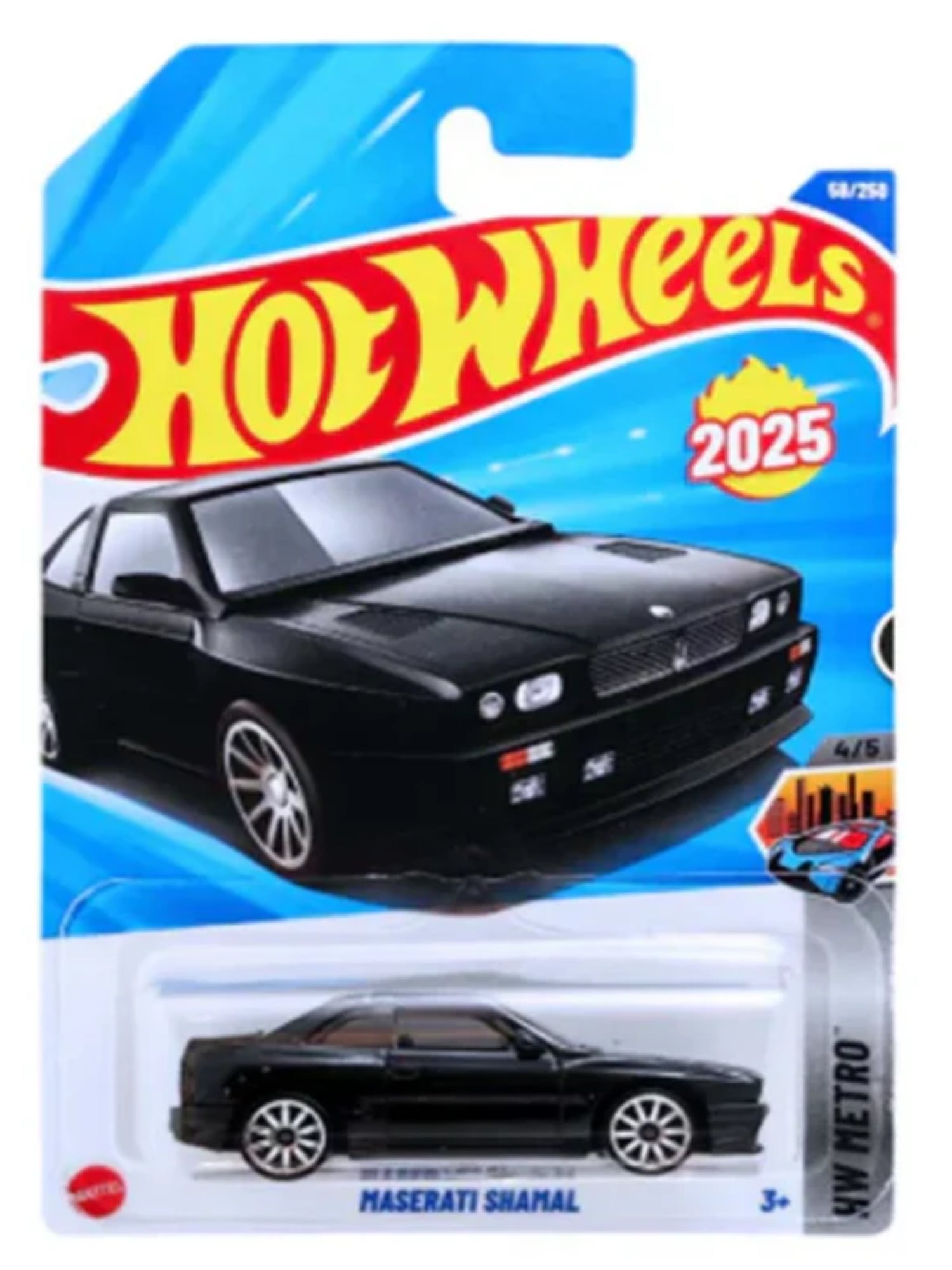 Hot Wheels 2025 Mainline Maserati Shamal (Black - HW Metro Series)