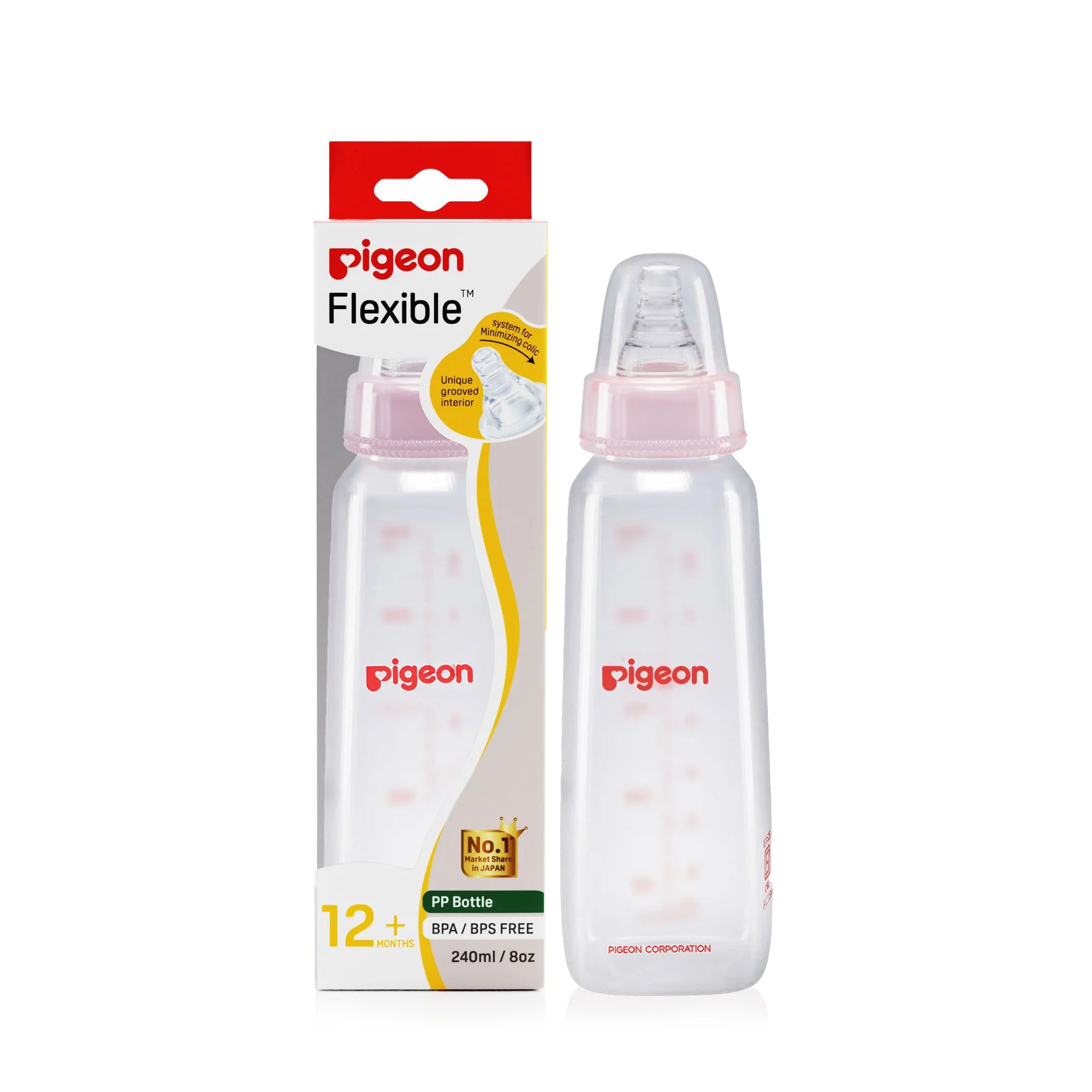 Pigeon Flexible PP Bottle - 8 oz / 240 ml Pack of 1