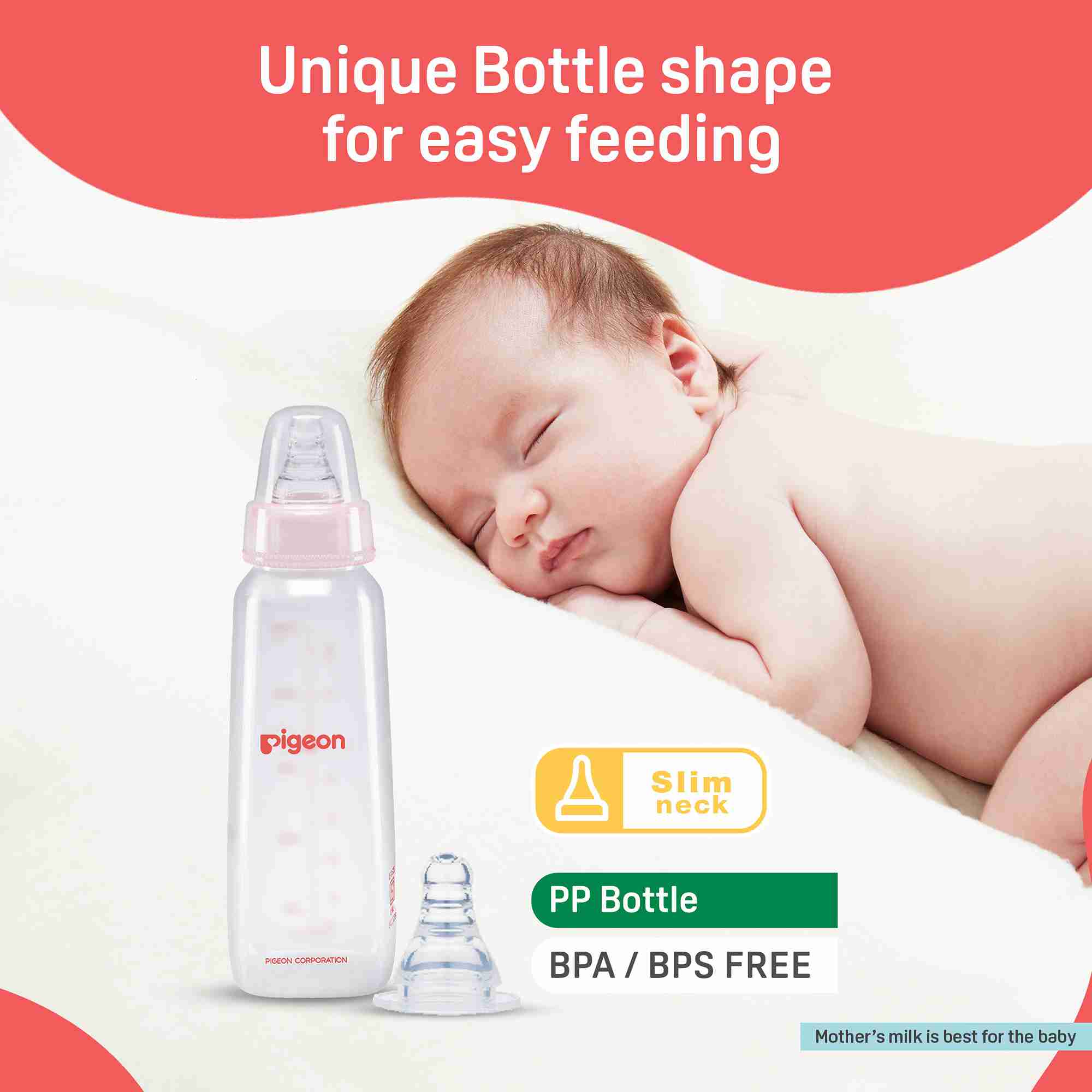 Pigeon Flexible PP Bottle - 8 oz / 240 ml Pack of 1