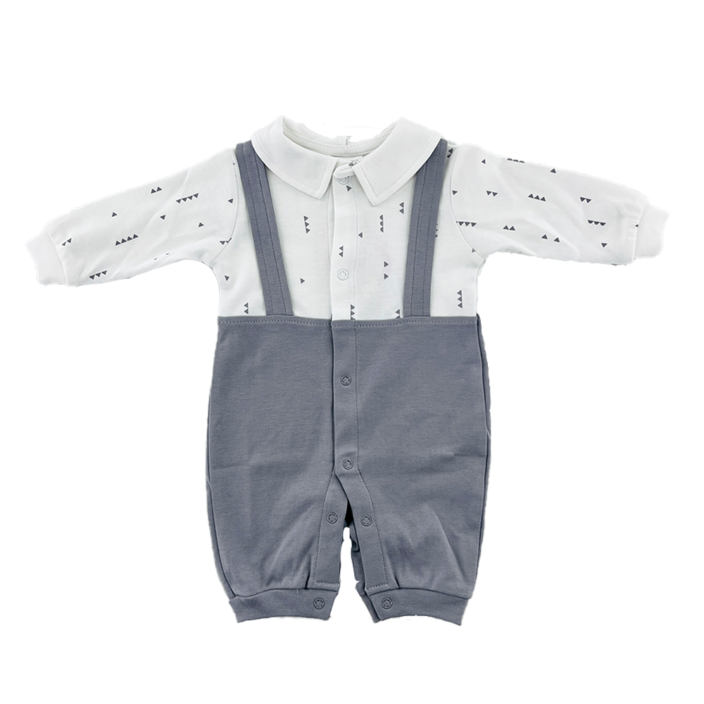 Full Sleeve Cotton Round Neck Romper for Baby Boy