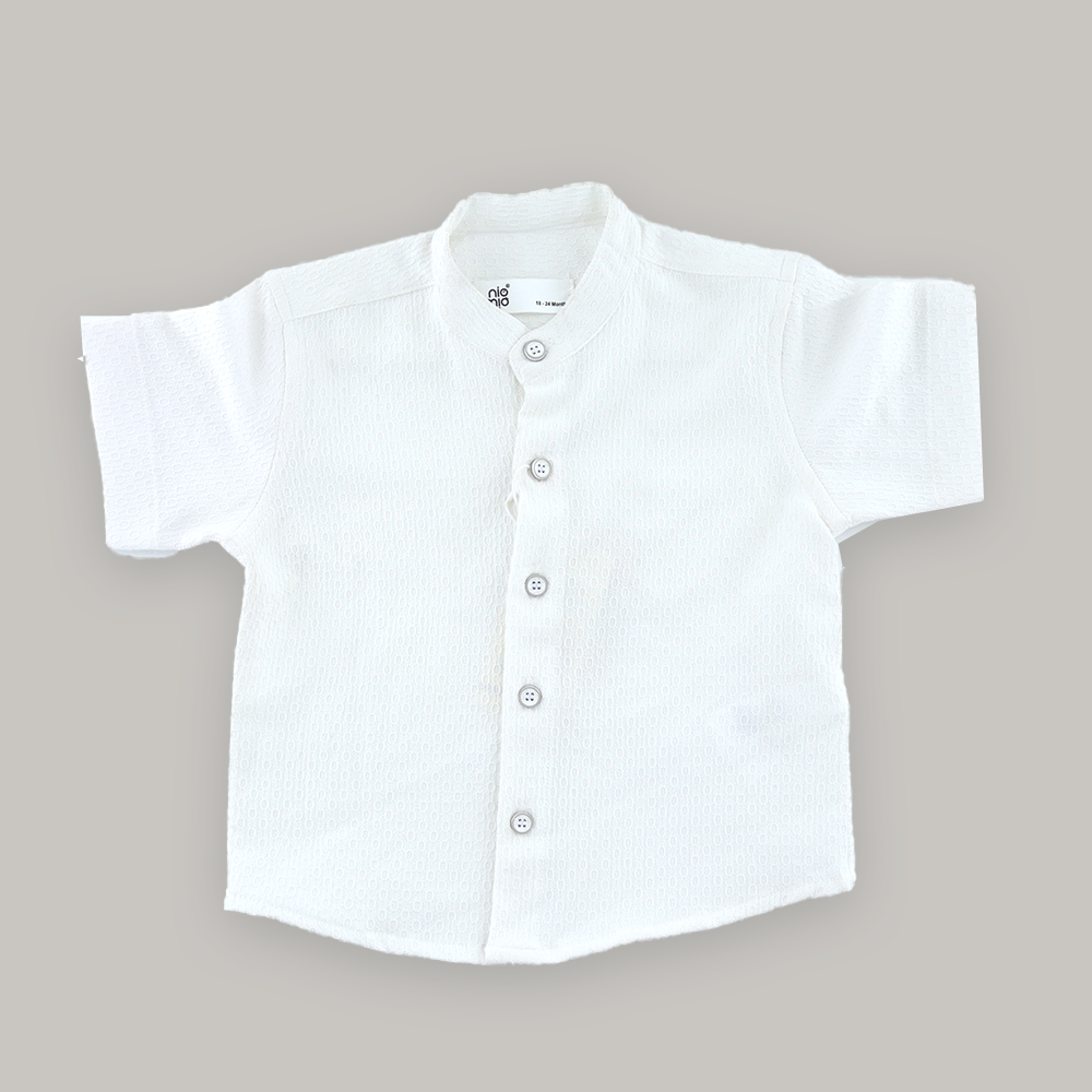 Baby Boys & Baby Girls Casual Shirt Shorts  (White)