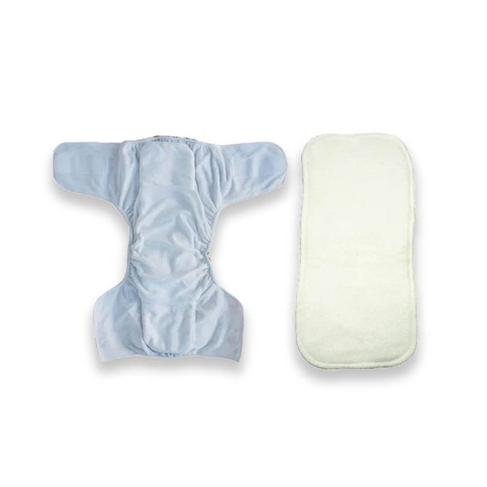 Washable Baby Diaper Premium Cloth Diaper Reusable, Adjustable Size, Waterproof with inserts