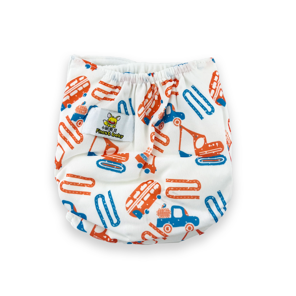 Washable Baby Printed Diaper  Reusable, Adjustable Size, Waterproof with inserts