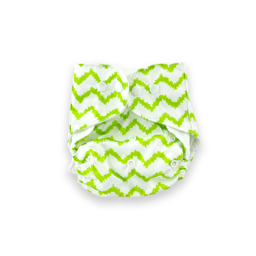 Washable Baby Printed Diaper  Reusable, Adjustable Size, Waterproof with inserts