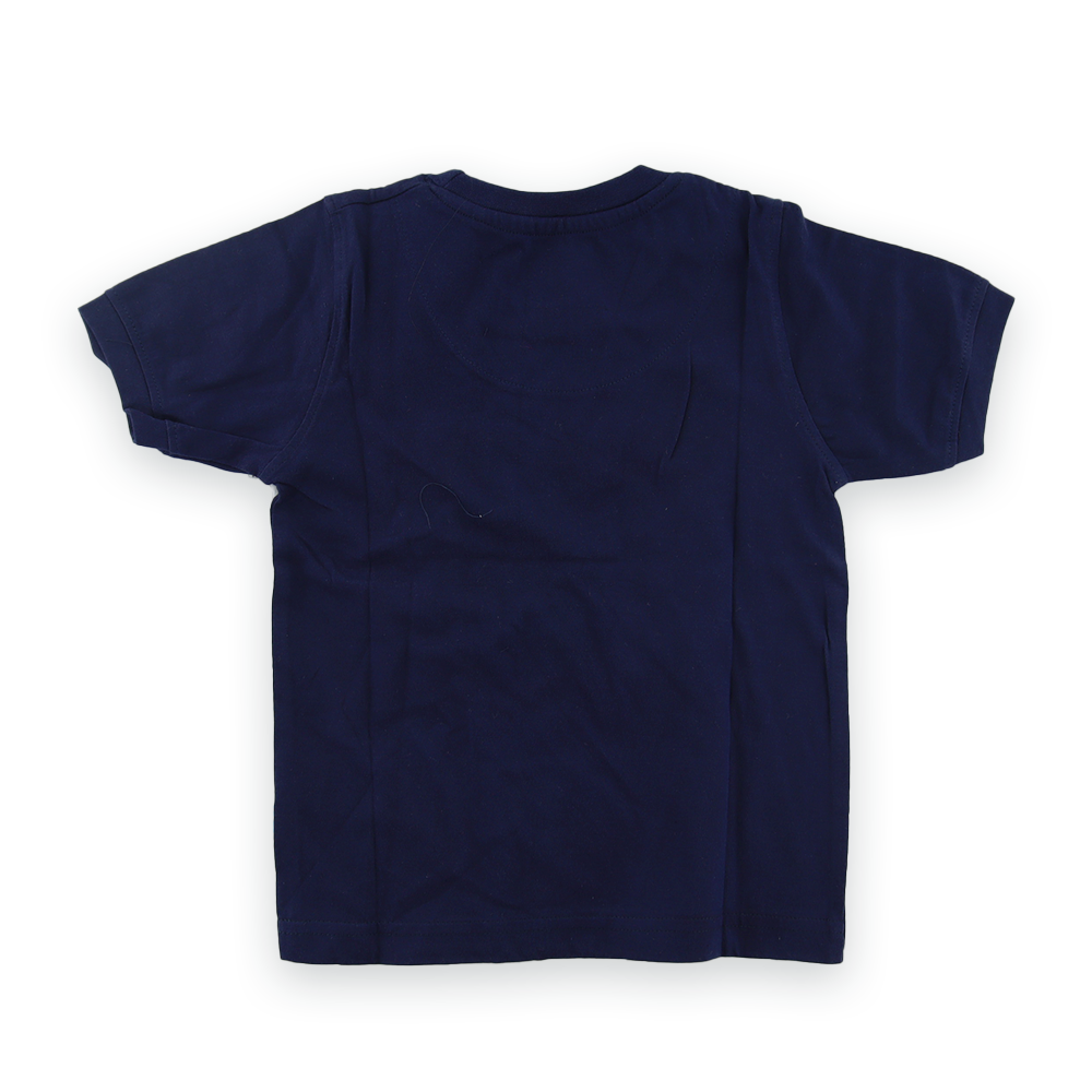 Round Neck Half Sleeve Blue T-Shirt Blue