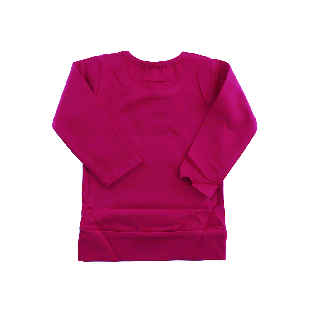Pure Cotton Round Neck Full Sleeve T-shirt for Girls