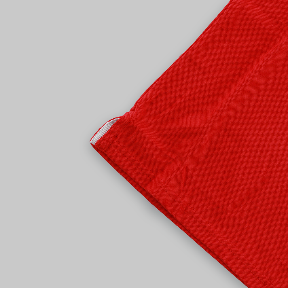 Solid Polo Neck Pure Cotton Red T-Shirt For Boys