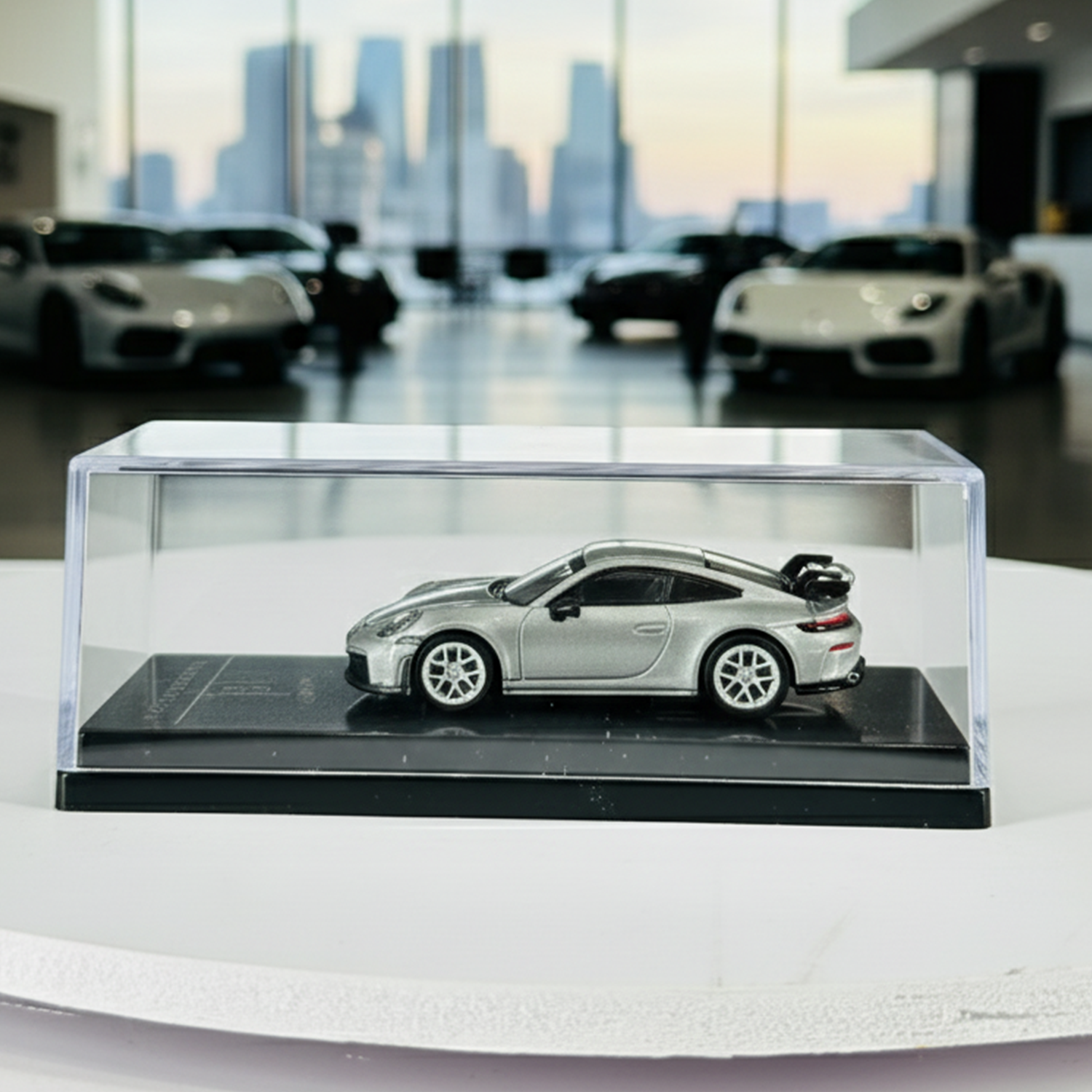 Porsche 911 GT3 (992.2) GT Metallic Silver 2025 1:64