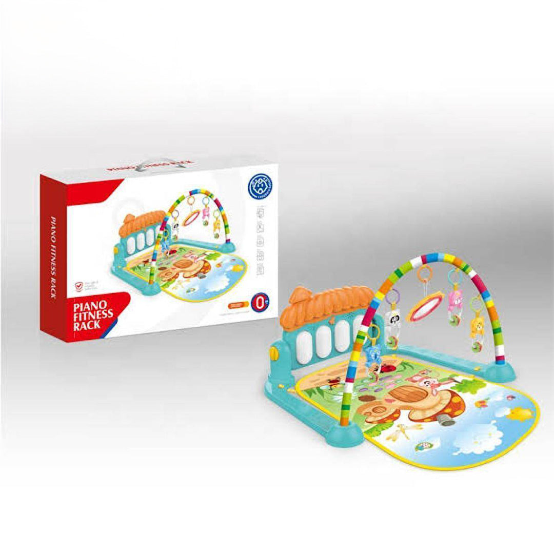 kidonex Kick & Play Baby Piano Gym Mat – Multicolor Activity Center with Hanging Toys & Music