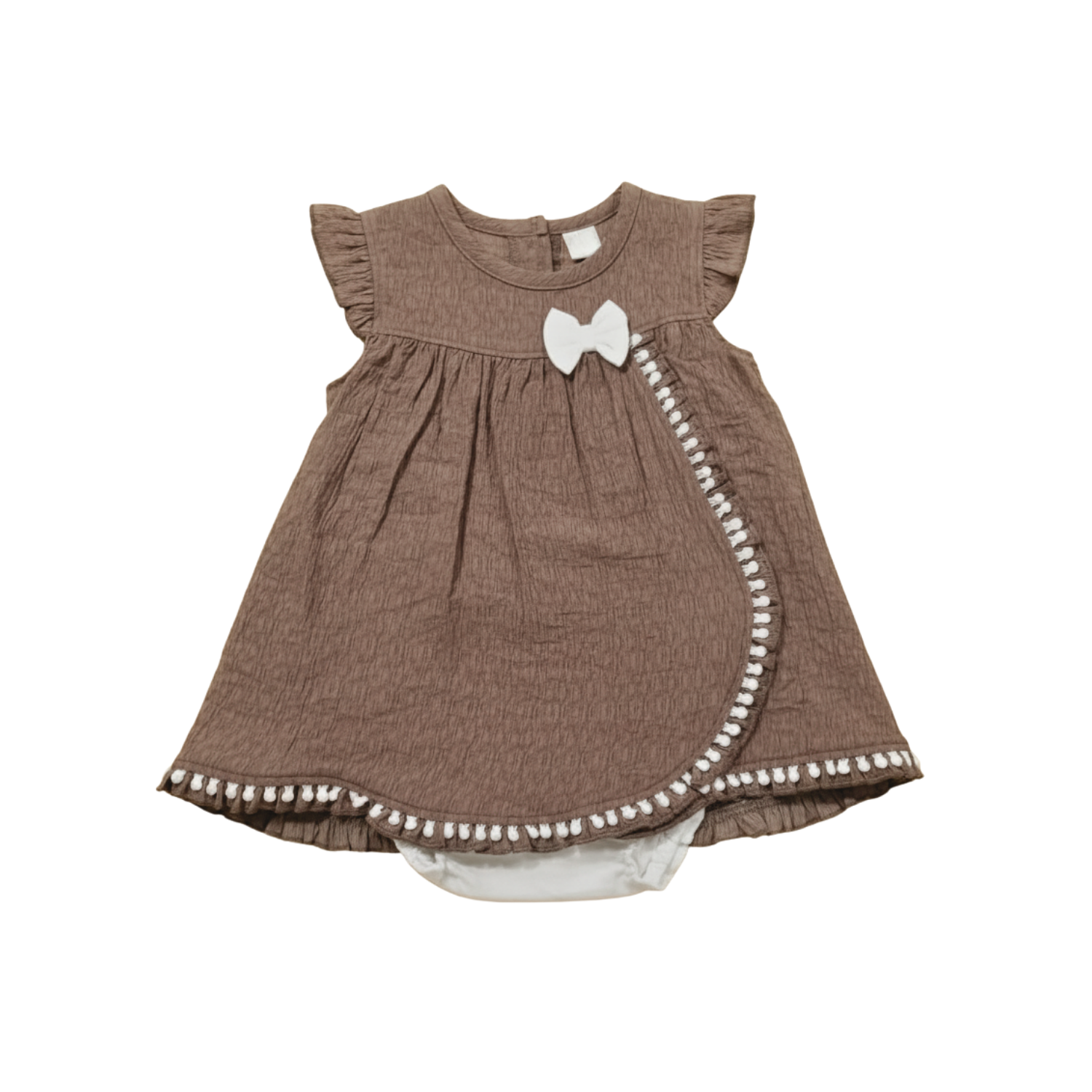 Baby Girl Cotton Frock Set with White Bloomer