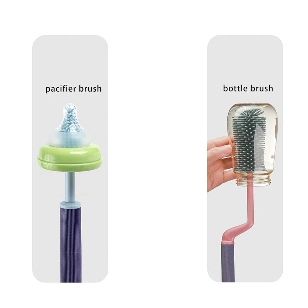 kidonex Silicone Bottle Cleaning Brush Set 
