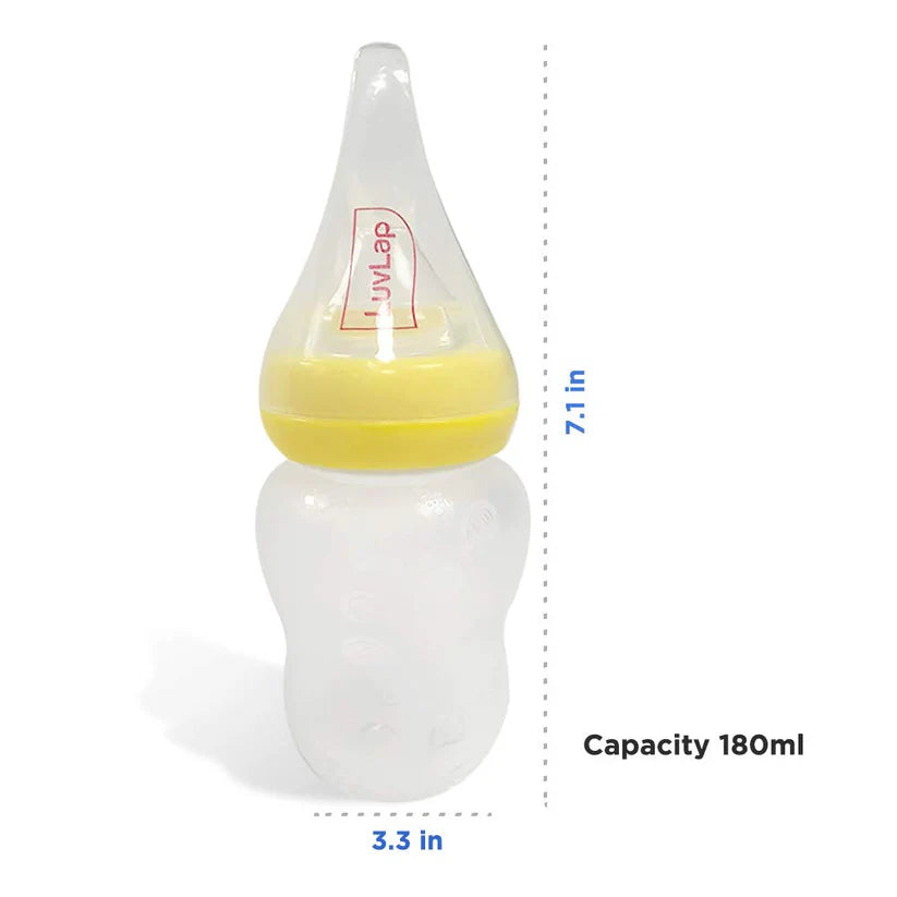 kidonex Silicone Squeezy Food Feeder Bottle 