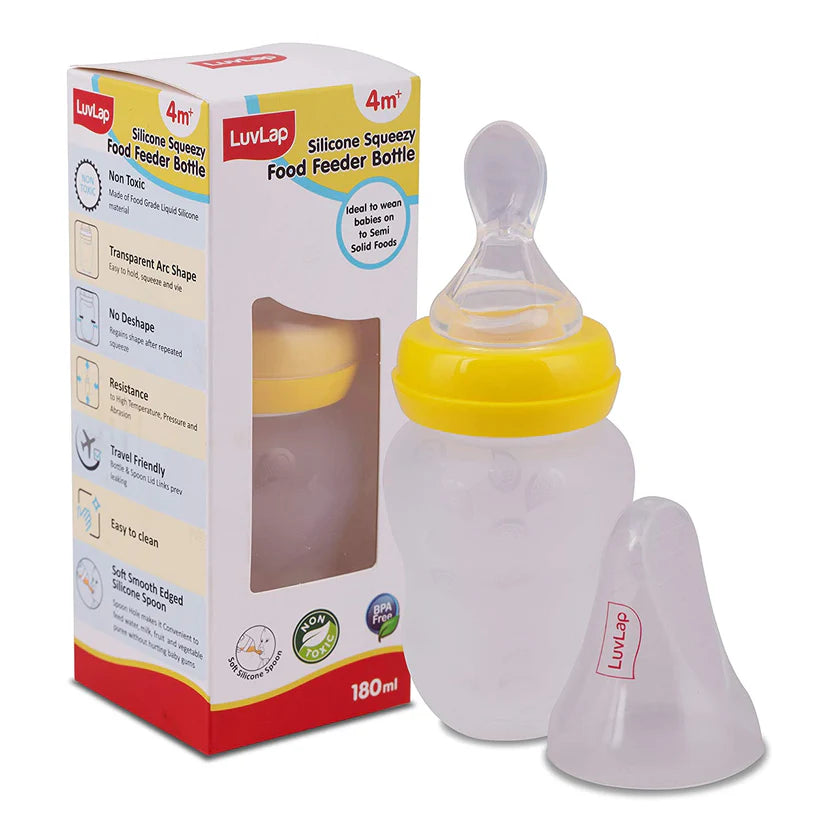 kidonex Silicone Squeezy Food Feeder Bottle 