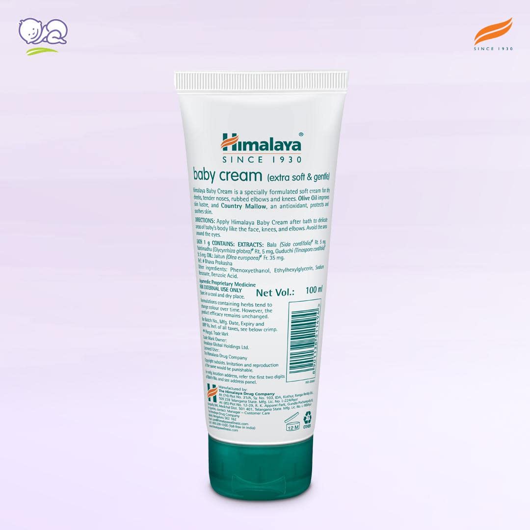 Himalaya Baby Cream | Extra Soft & Gentle | #1 Pediatrician Prescribed Brand